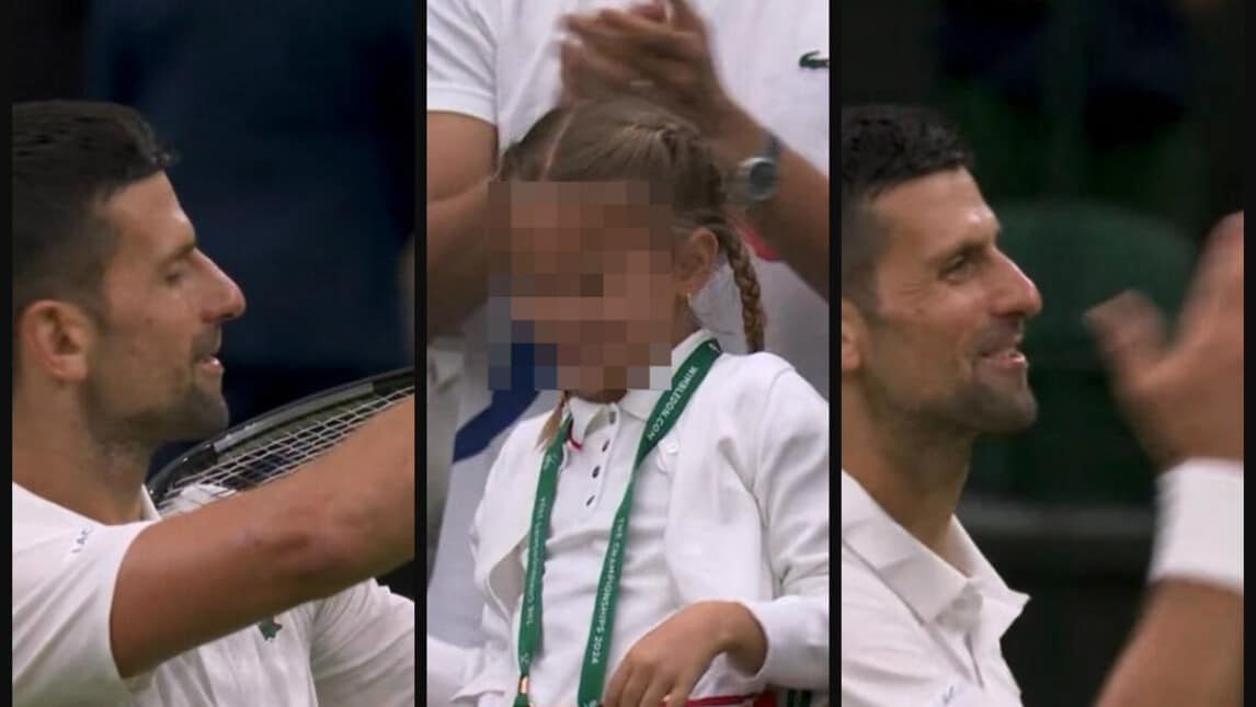 Djokovic, serenata d'amore dopo il successo  a Wimbledon con Rune
