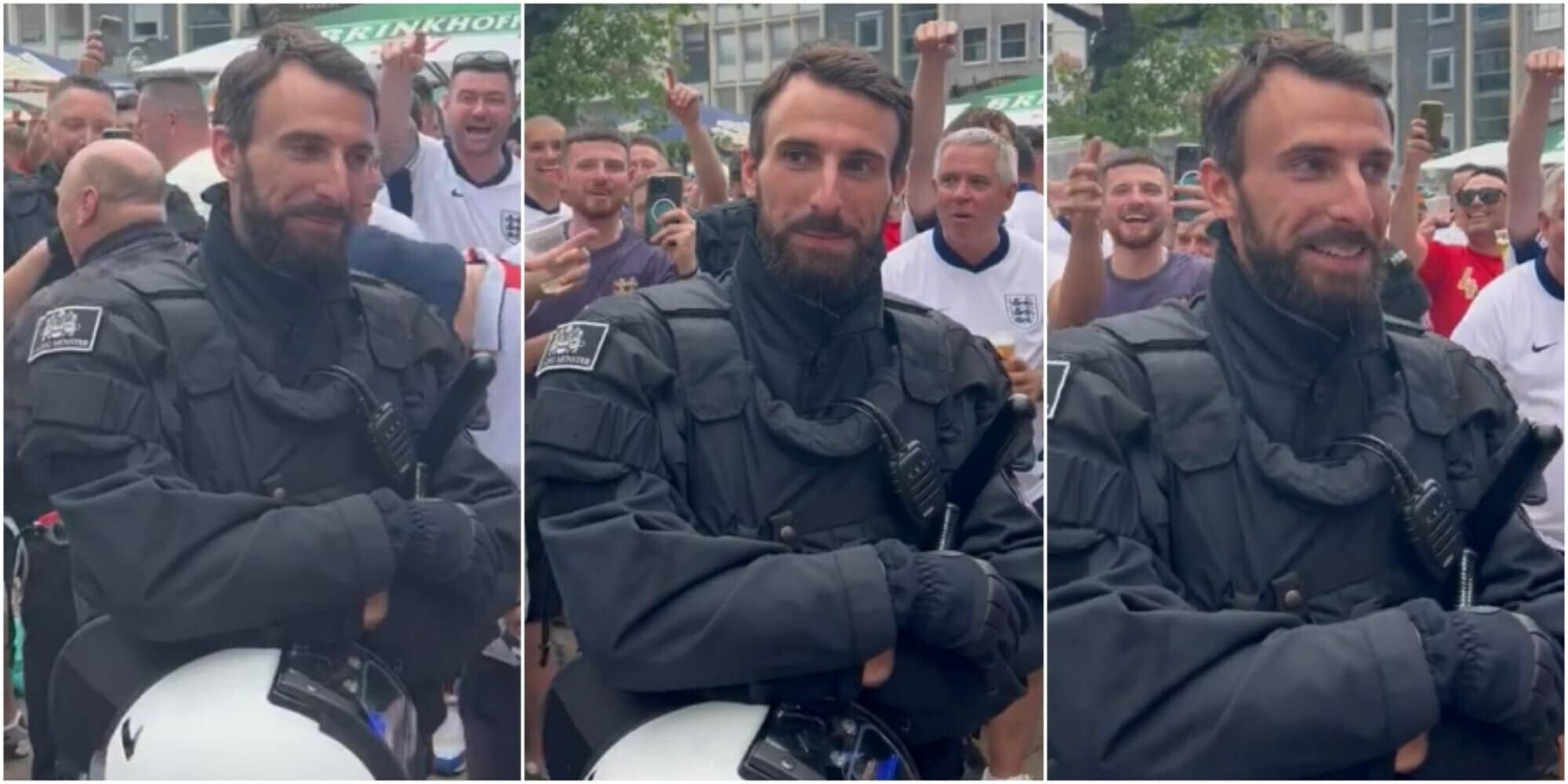 Southgate, il sosia poliziotto scatena l'ironia dei tifosi dell'Inghilterra