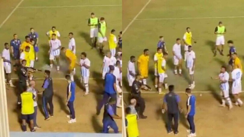 Paura in Brasile, poliziotto spara al portiere: il video