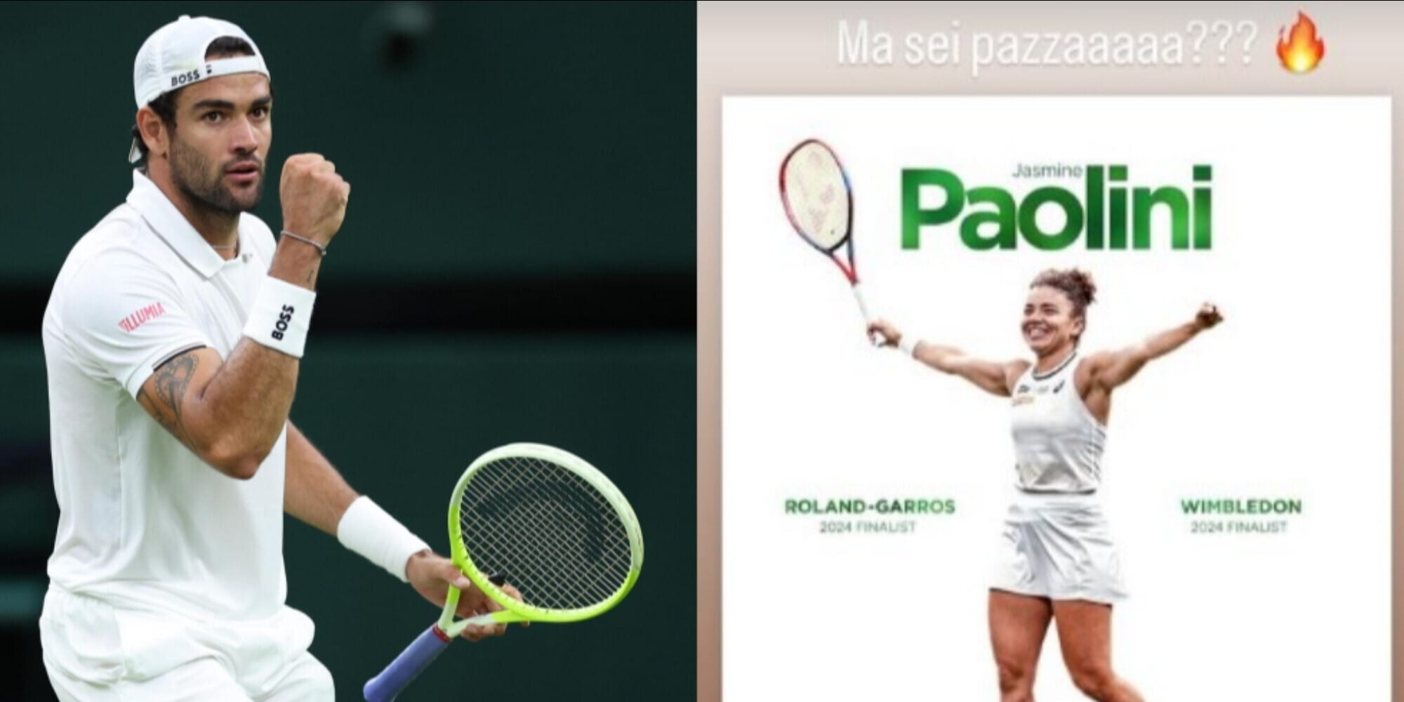 Berrettini, messaggio social a sorpresa per Paolini: "Sei pazza?"