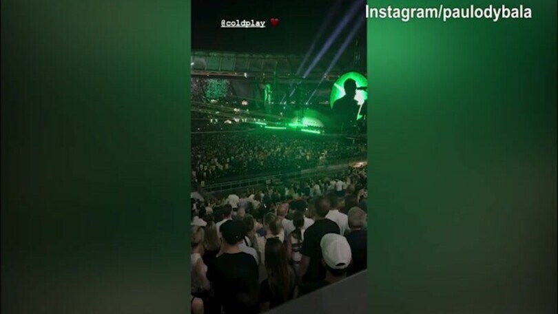 Concerto Coldplay a Roma, presente anche Paulo Dybala