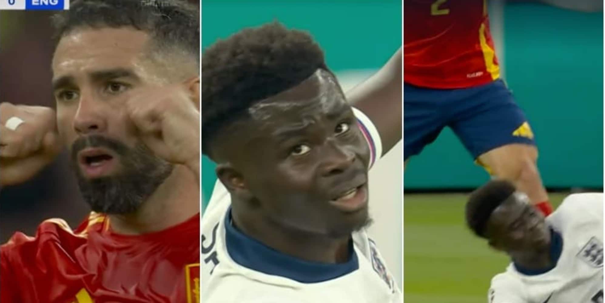 Carvajal e il gesto che prende in giro Saka in finale: "Piangi, piangi"