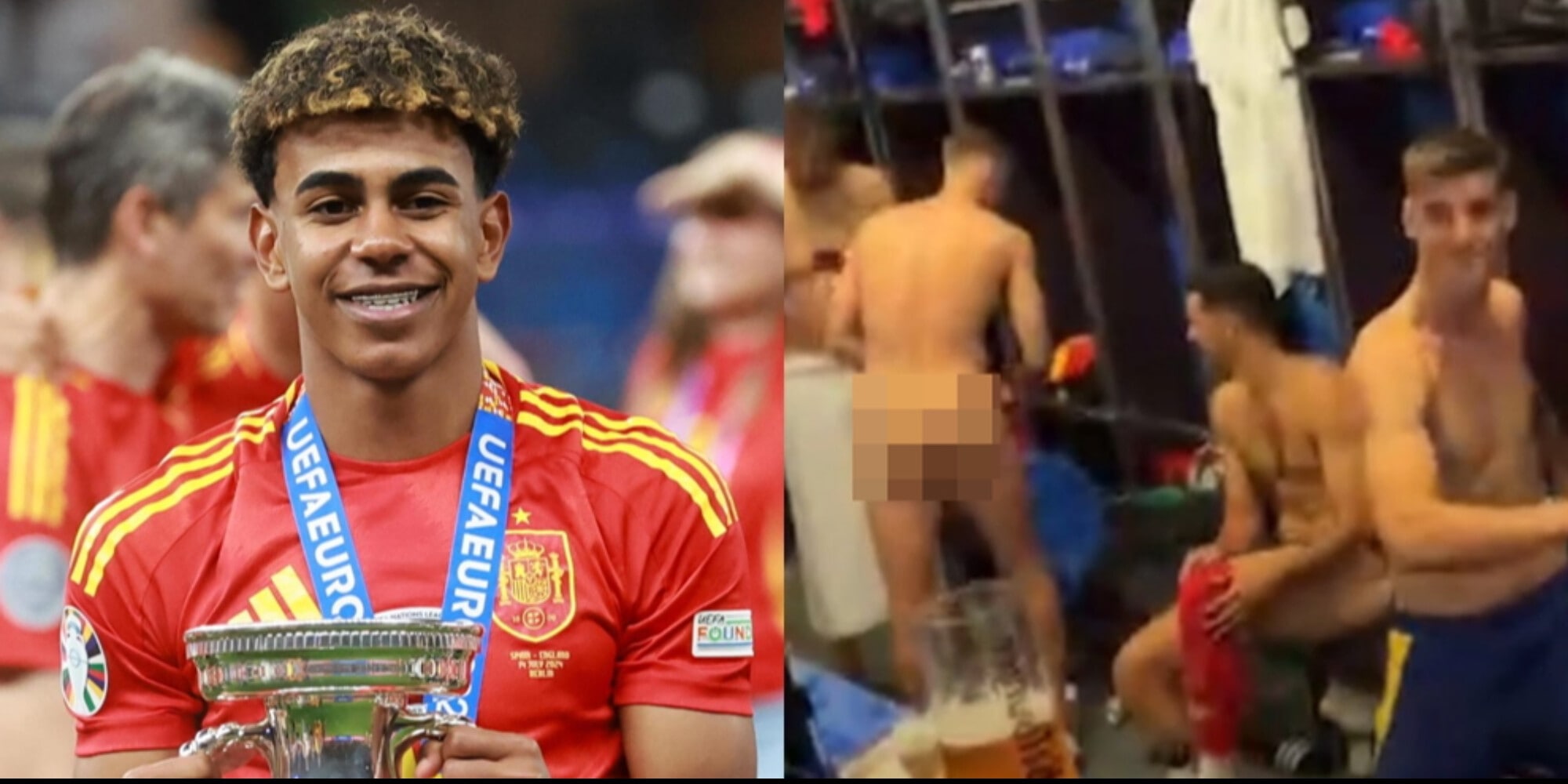 Yamal, gaffe clamorosa: riprende un compagno nudo nello spogliatoio durante  la diretta social!