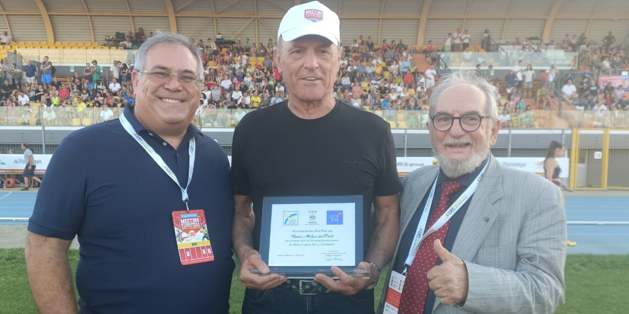 Il Comitato Nazionale Italiano Fair Play premia il Meeting Sport e Solidarietà