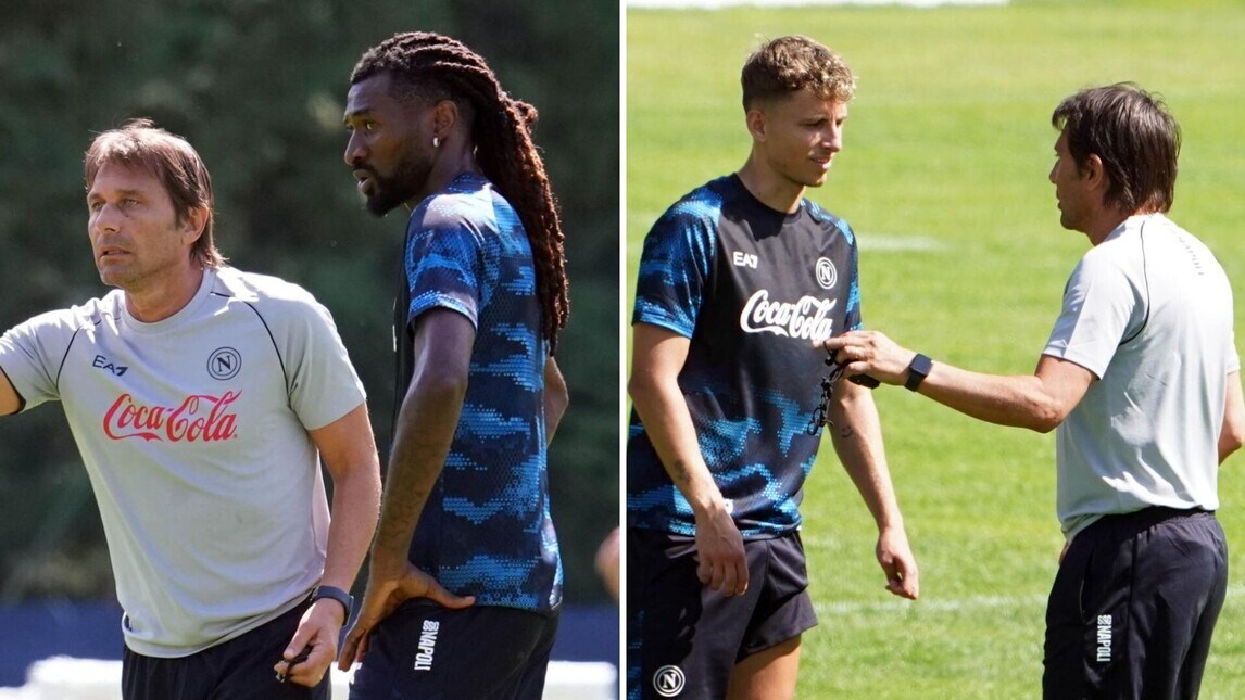Napoli, da Anguissa a Lindstrom: le indicazioni di Conte in allenamento