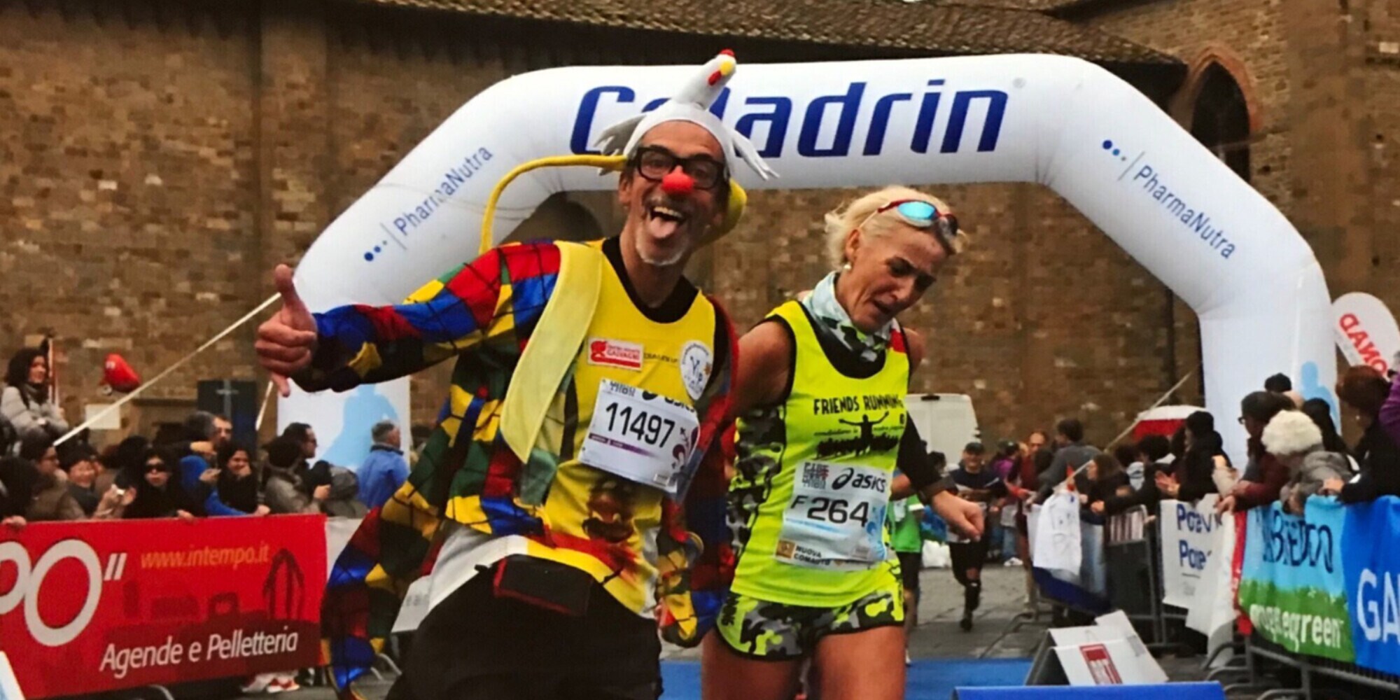 Antonangelo “Neno” Bragalini, il clown della Trento Half Marathon: “Corsa e volontariato insegnano a piangere di gioia”