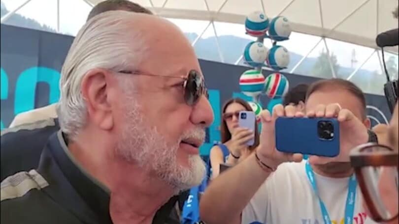 Napoli, le parole del presidente De Laurentiis a Dimaro
