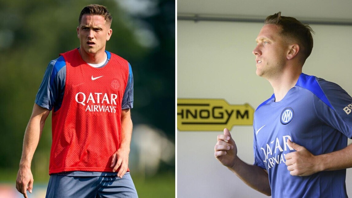 Inter, primo allenamento per Zielinski: le foto da Appiano Gentile