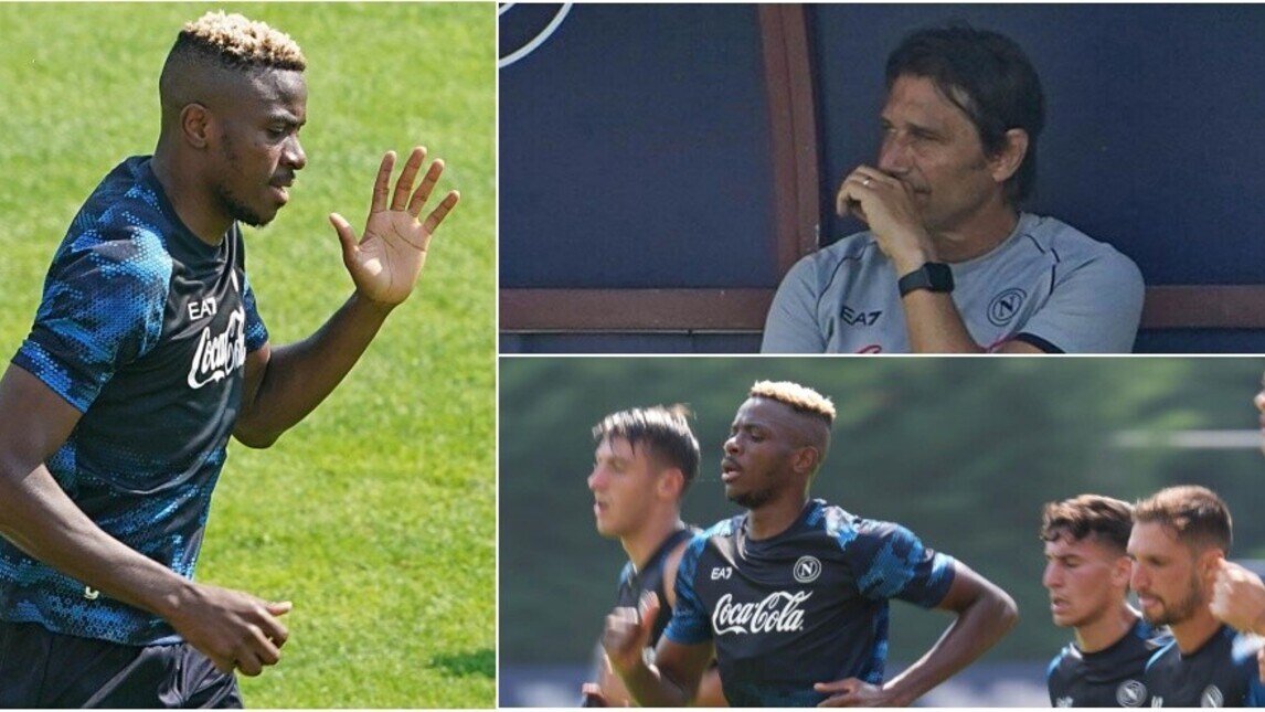 Napoli, giorno 9 a Dimaro: Osimhen ancora in gruppo, out Anguissa