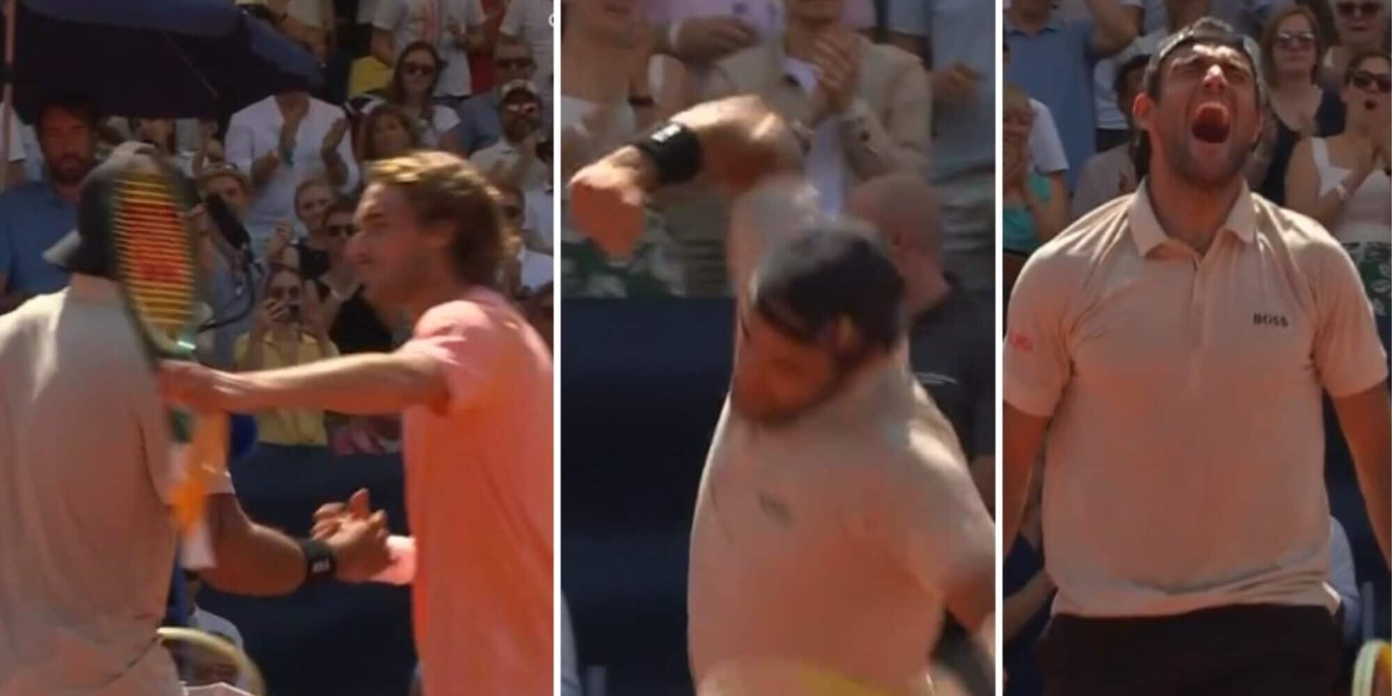 Berrettini, cosa ha detto a rete a Tsitsipas a fine partita: il gesto è virale