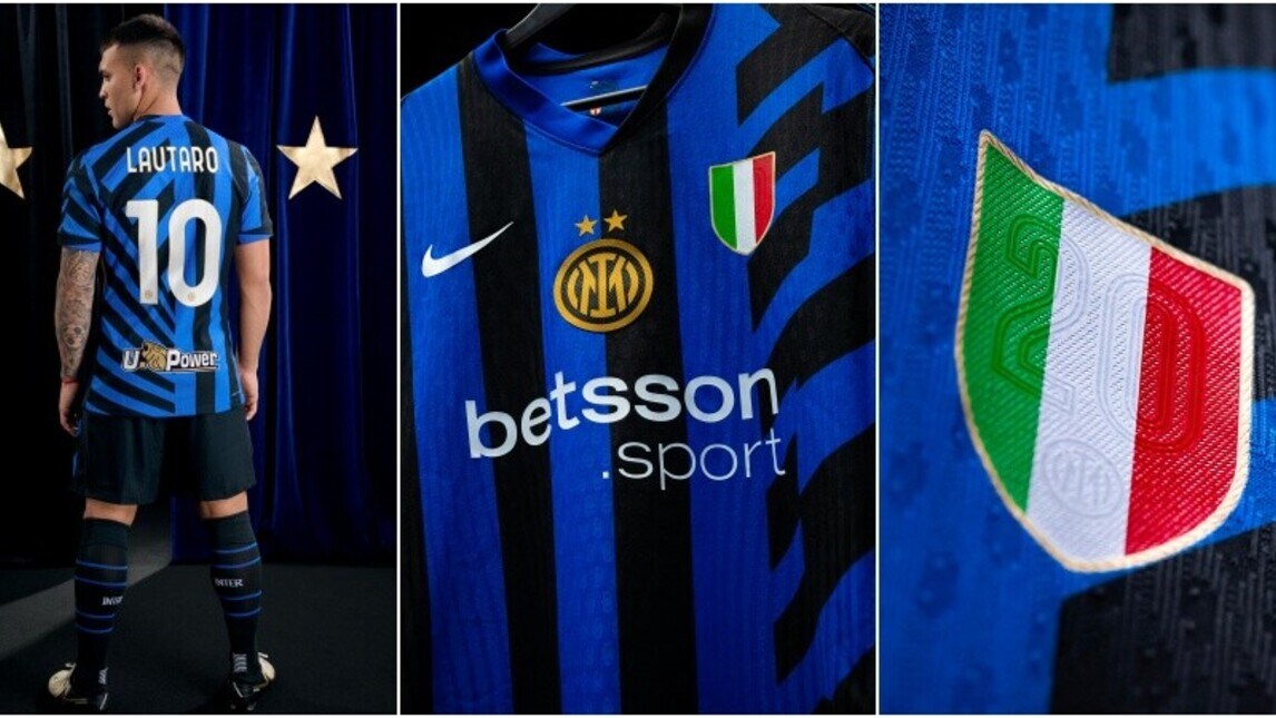 Nuova maglia Inter 2024-2025: seconda stella e strisce "storte"