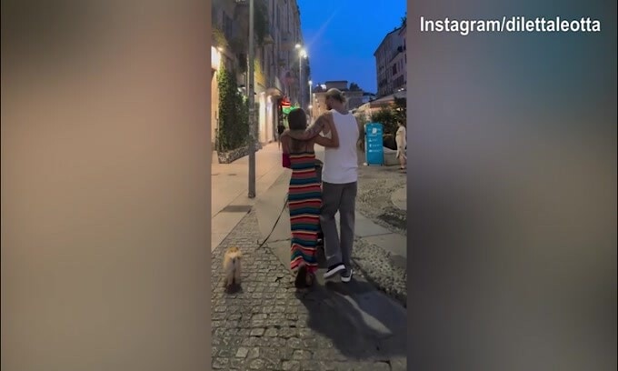 Diletta Leotta e Karius, bacio a Milano