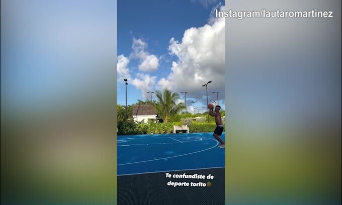 Inter, Lautaro Martinez cambia sport: dal calcio al....basket