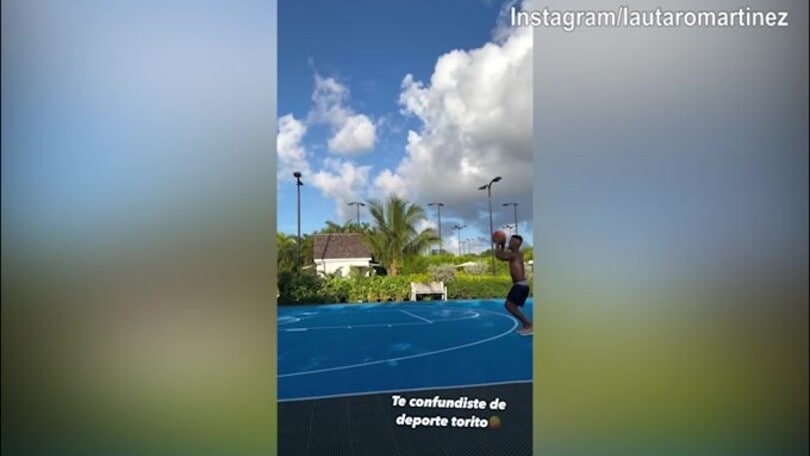 Inter, Lautaro Martinez cambia sport: dal calcio al....basket