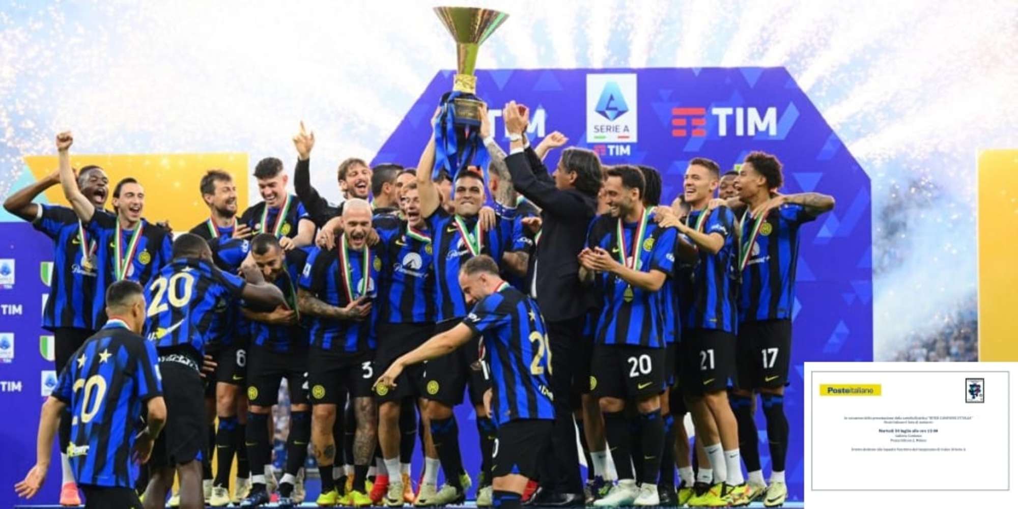 Francobollo Inter Campione, evento celebrativo a Milano