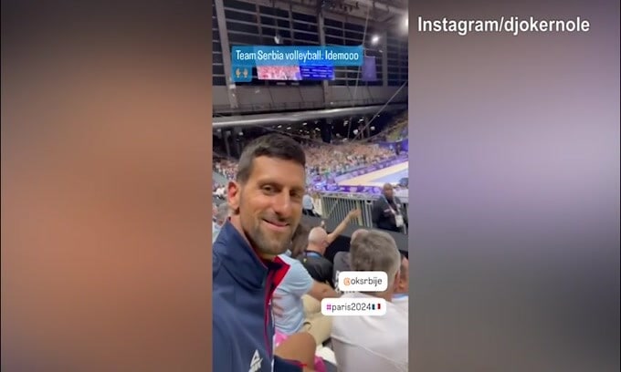 Francia-Serbia volley, sugli spalti anche Djokovic