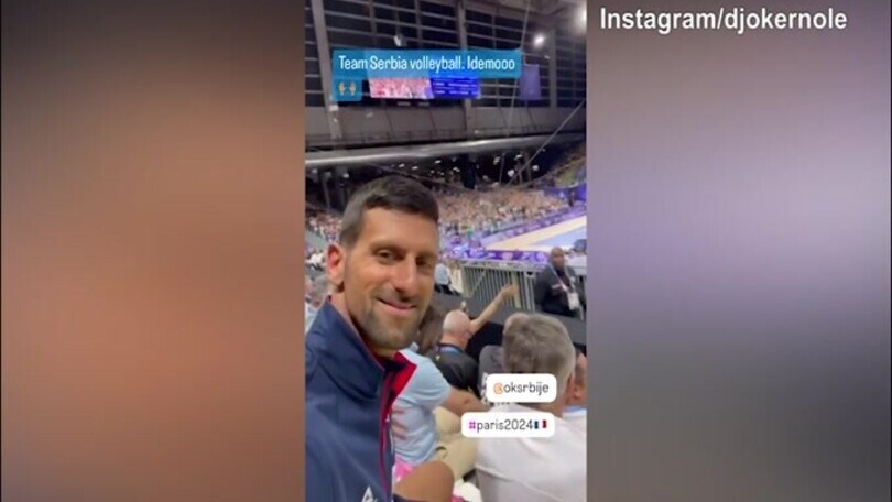 Francia-Serbia volley, sugli spalti anche Djokovic
