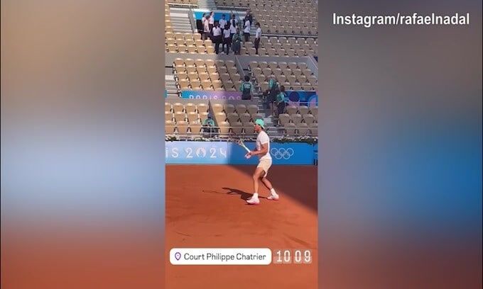 Oggi la sfida con Djokovic, Nadal si allena