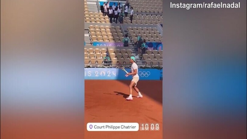 Oggi la sfida con Djokovic, Nadal si allena