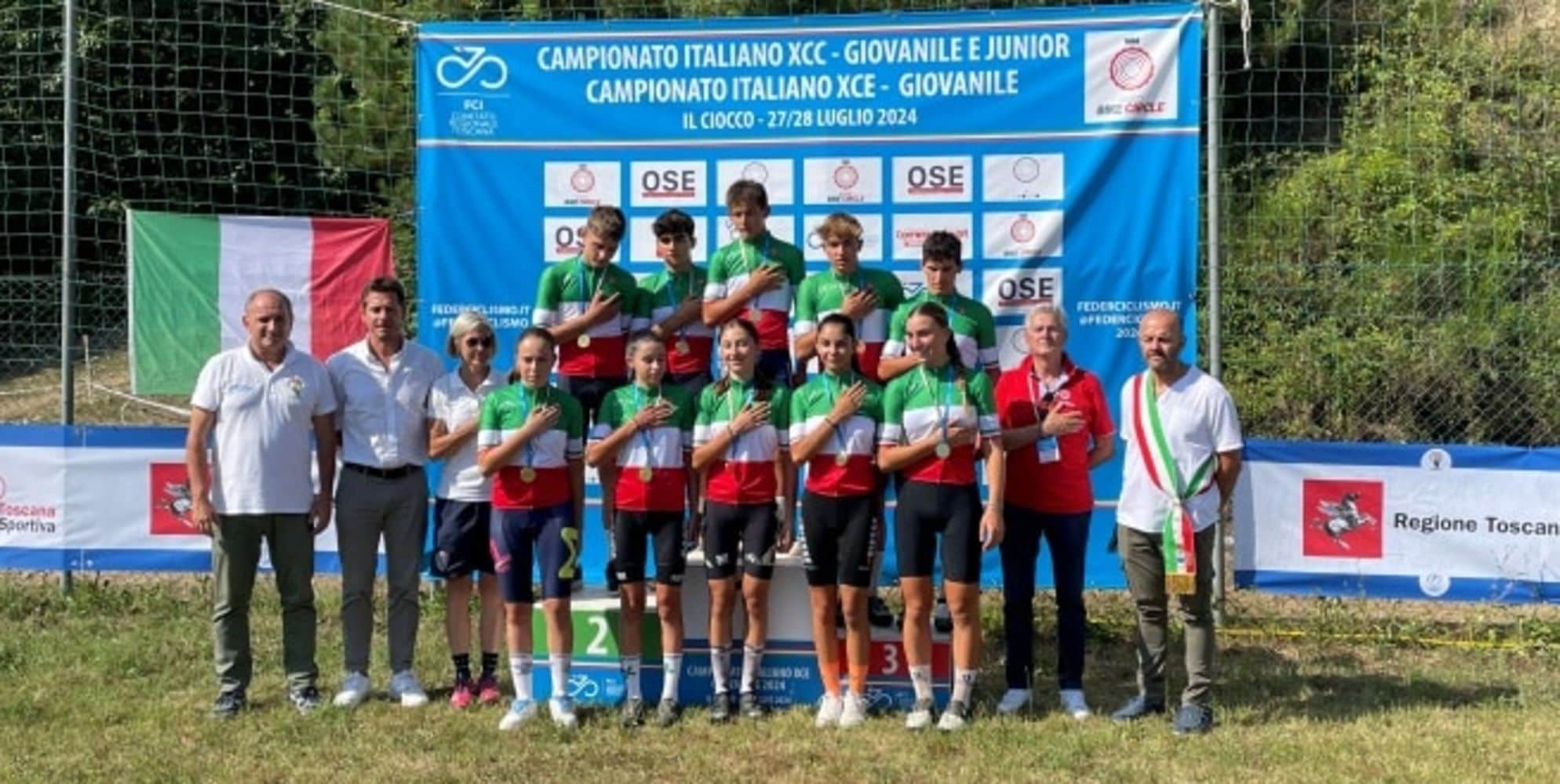 Al Ciocco il Campionato Italiano Giovanile MTB XCC è nel segno dei numeri uno