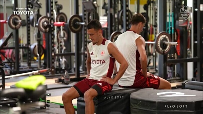 Roma, tanto lavoro in palestra per la squadra giallorossa