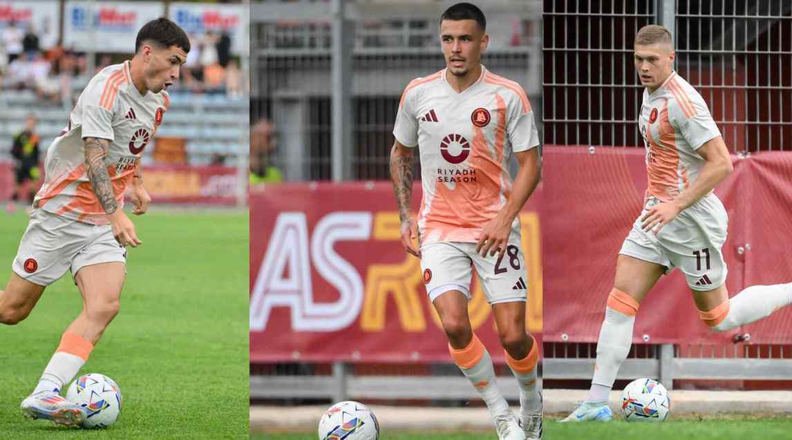 Dovbyk, Soulé, Le Fee: tutte le foto della nuova Roma in campo contro l'Olympiacos