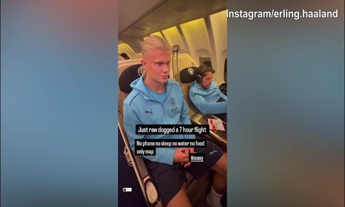Manchester City, Haaland con lo sguardo fisso: "Solo mappa"