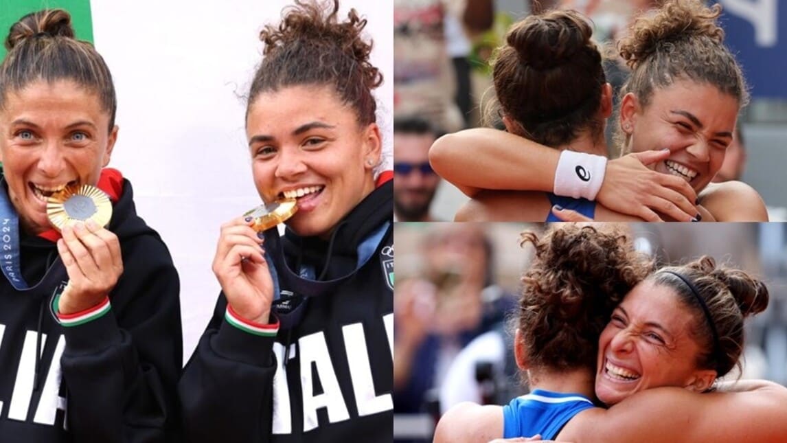 Trionfo Errani-Paolini: è oro nel doppio! La gioia e la festa in campo