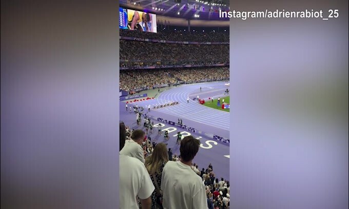 Atletica, finale 100metri maschile: Rabiot assiste dalla tribuna