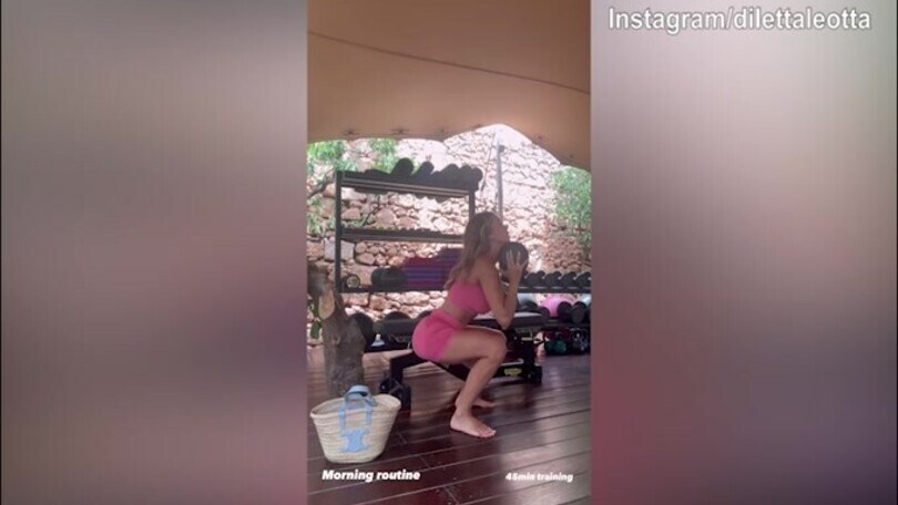 Mattinata di lavoro intenso per Diletta Leotta