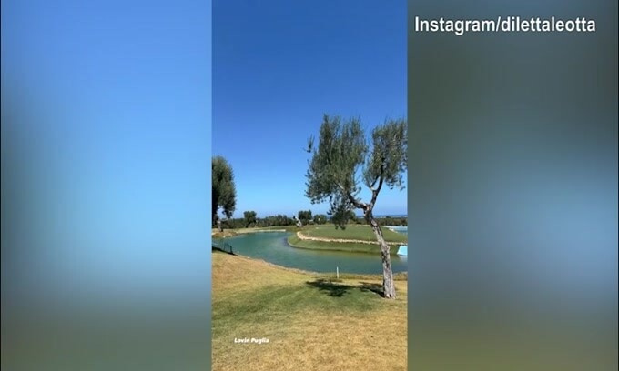 Diletta Leotta in Puglia: relax prima dell'inizio della Serie A