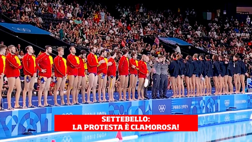 Il Settebello si mette di spalle durante l'inno, protesta clamorosa alle Olimpiadi!
