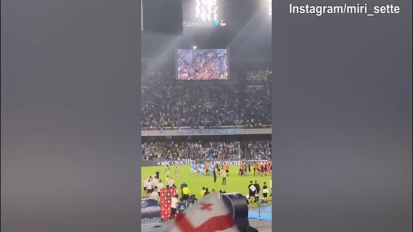 Napoli, Lady Spinazzola festeggia il passaggio del turno