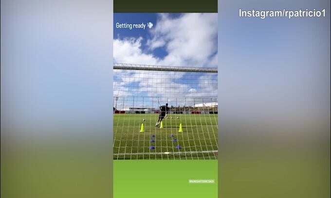 Rui Patricio si allena in attesa di definire il futuro