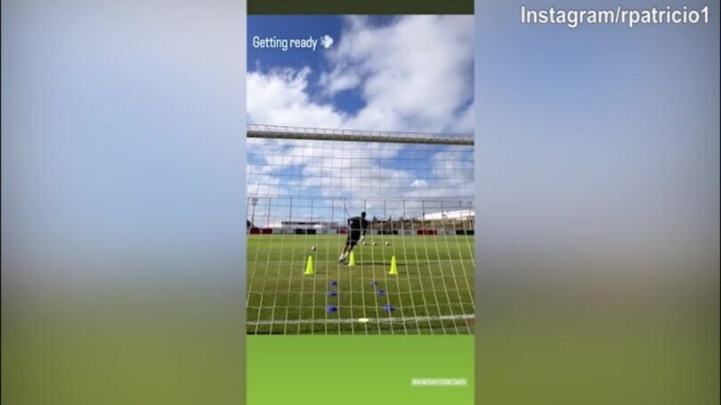 Rui Patricio si allena in attesa di definire il futuro
