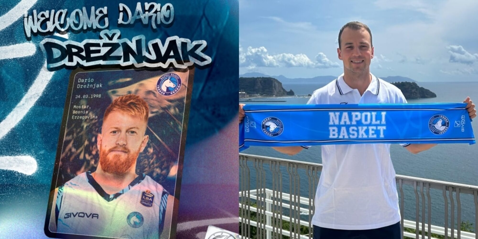 Napoli Basket, preso Drežnjak. Pangos è già in città
