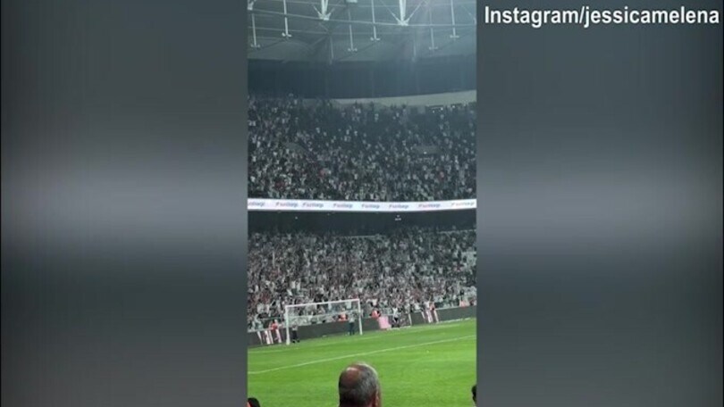 Besiktas, che atmosfera allo stadio