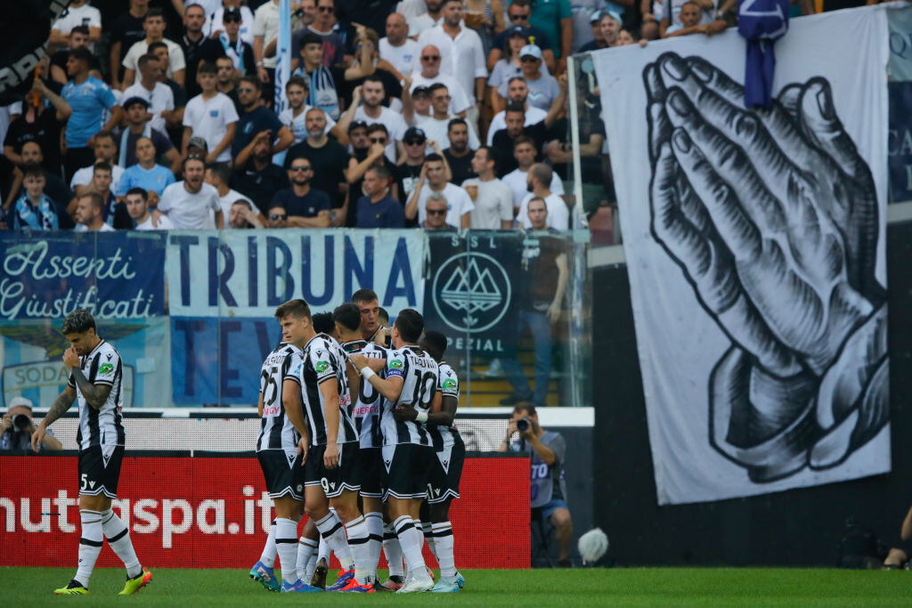 Lazio, brutta sconfitta a Udine. Inter: superato il Lecce a San Siro