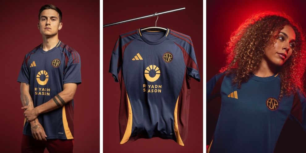 Roma, la terza maglia blu fa impazzire i tifosi: tutte le FOTO