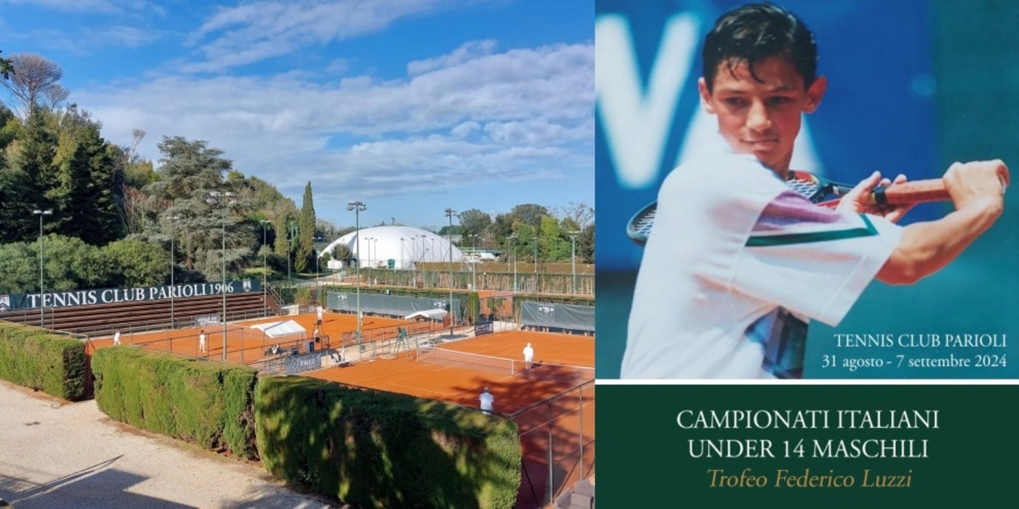 Trofeo Federico Luzzi, Campionati Italiani Under 14 Maschil al Tennis Club Parioli