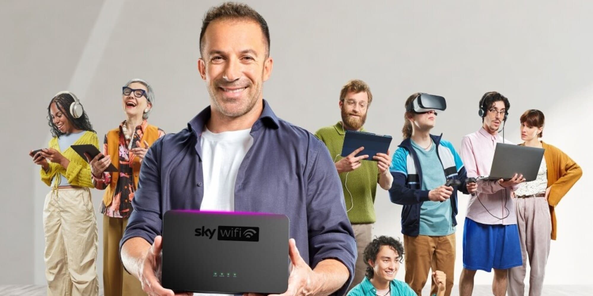 Del Piero nuovo testimonial di Sky Wifi