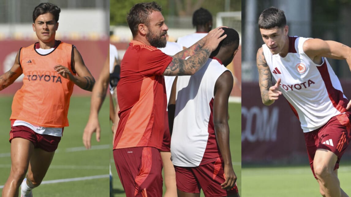 Roma, primo allenamento verso la Juve: c'è Saud