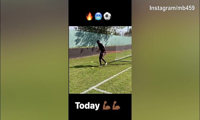 Balotelli, duro allenmaneto di forza