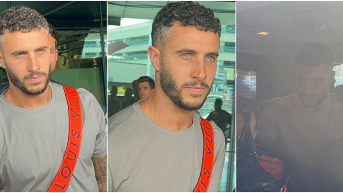 Roma, Hermoso atterra a Fiumicino: la calda accoglienza dei tifosi