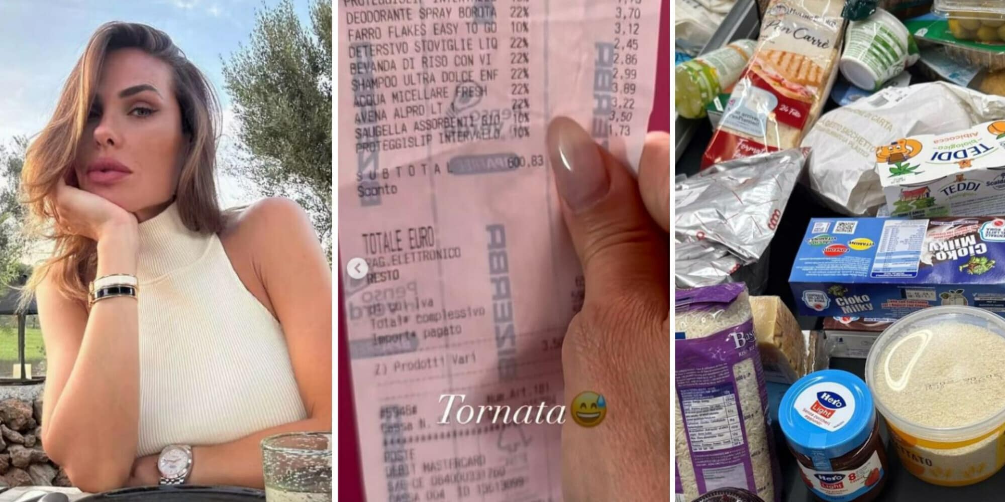 Ilary Blasi al supermercato: è bufera per lo scontrino della spesa da 600 euro