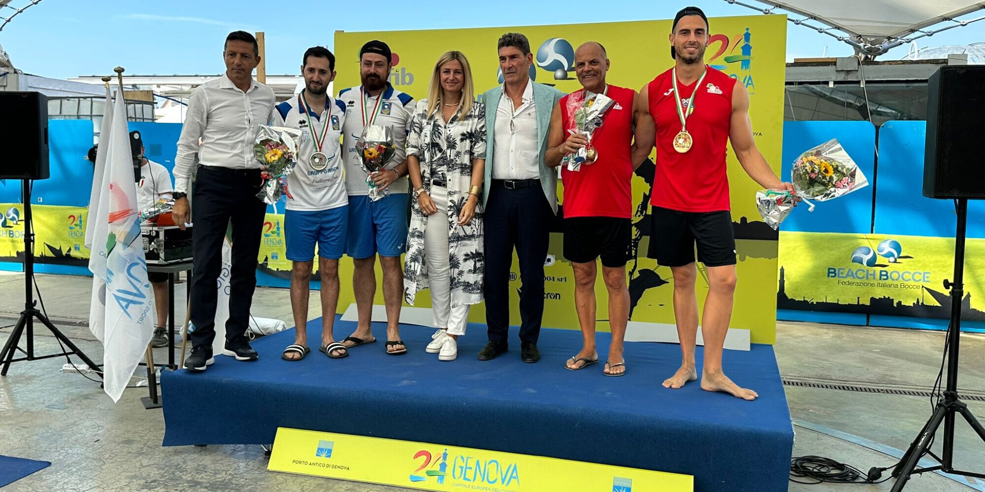 Porto Antico di Genova vestito a festa per le finali nazionali di Beach Bocce