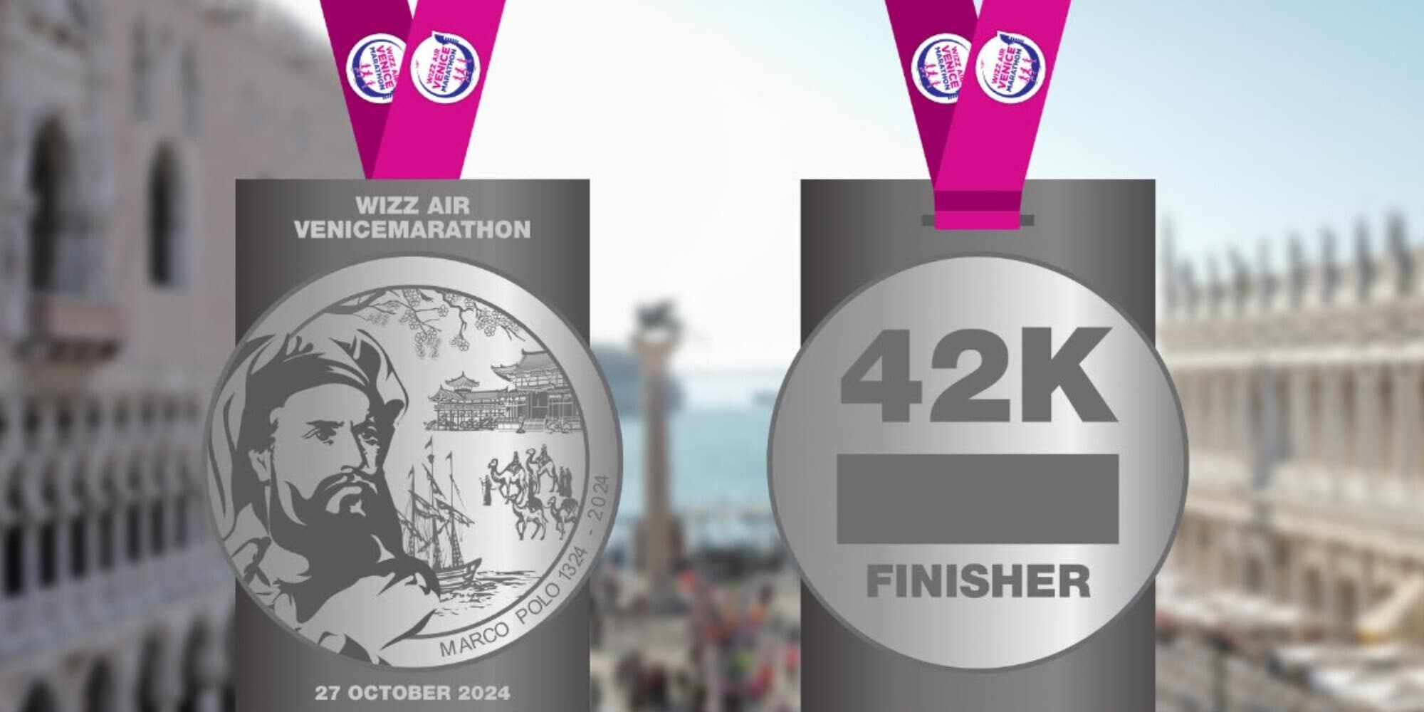 Anche la medaglia della 38^ Wizz Air Venicemarathon è dedicata a Marco Polo!