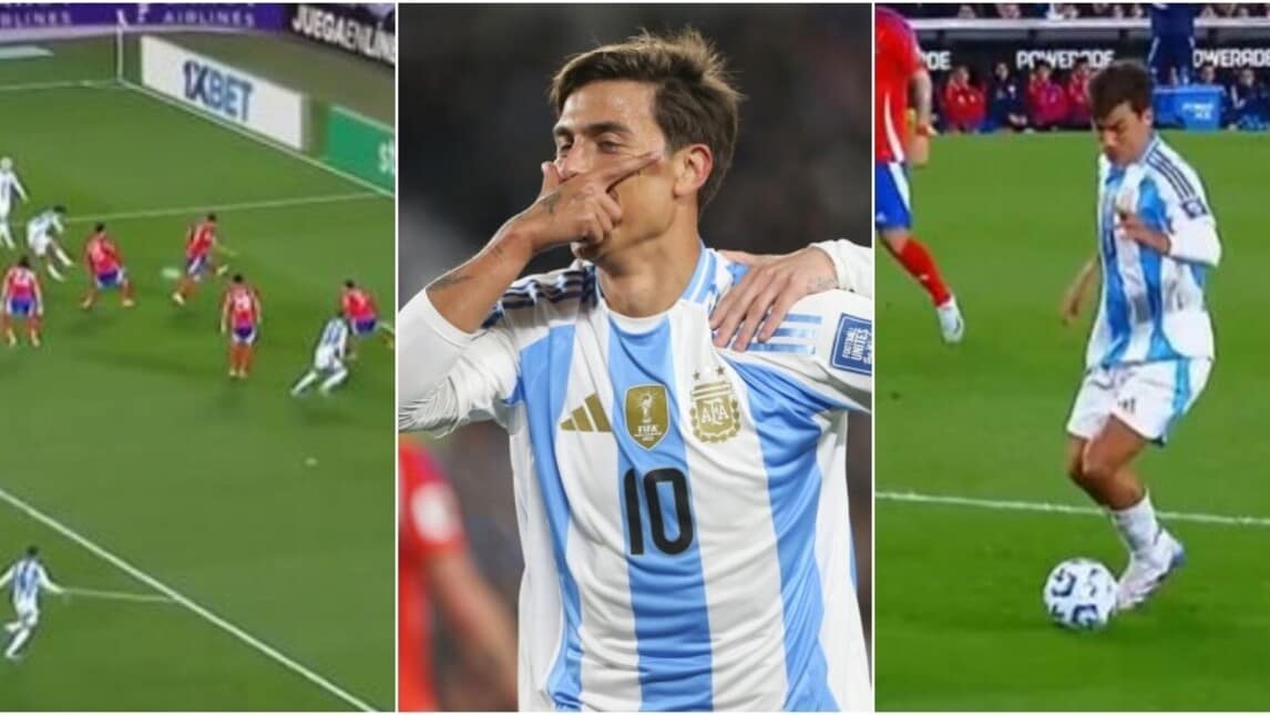 Dybala show con l'Argentina: super gol con la maglia numero 10 di Messi