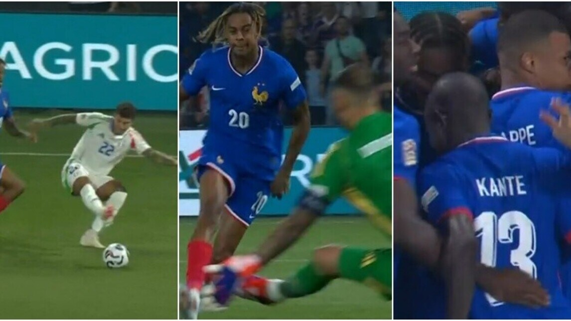 Di Lorenzo sbaglia, la Francia segna: Italia sotto dopo soli 14 secondi