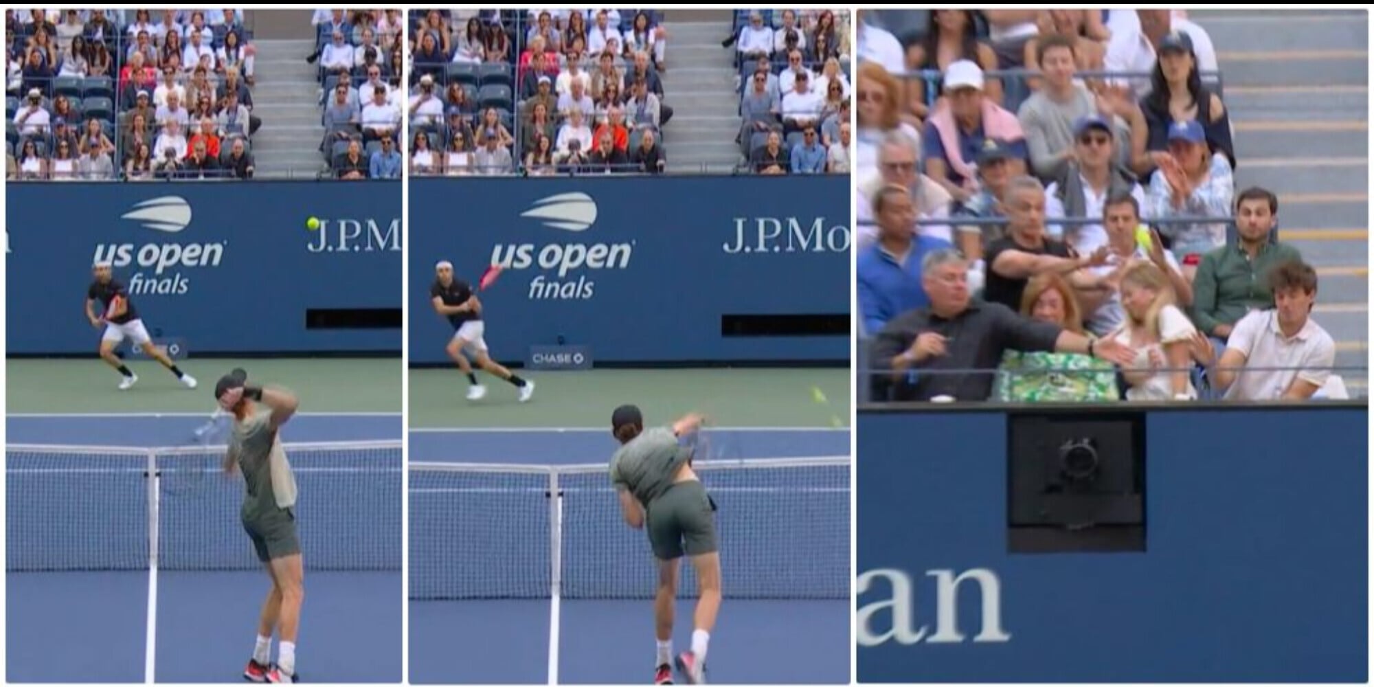 Sinner chiede scusa ad una spettatrice durante la finale Us Open: cosa è successo